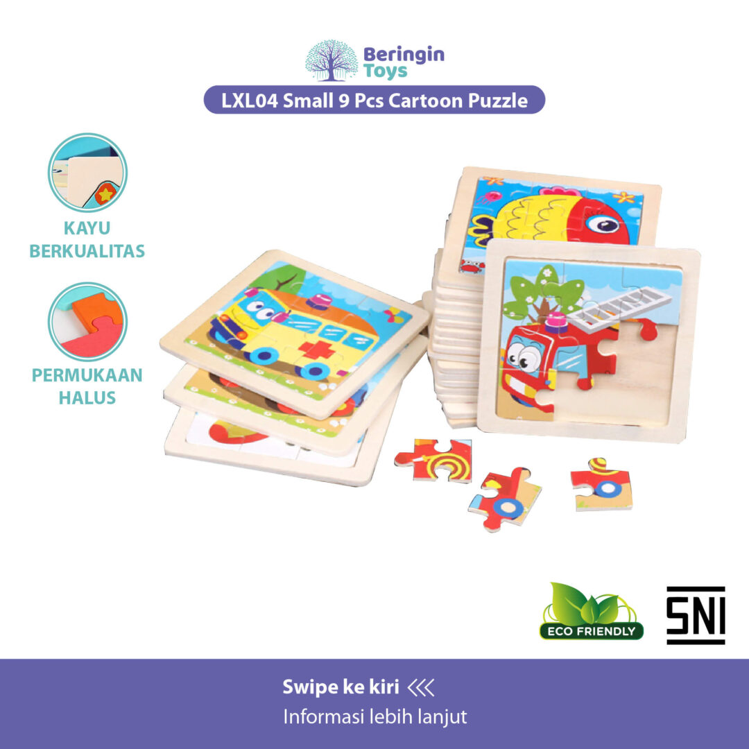 Beringin Toys Mainan Edukasi Puzzle / Puzzle Kayu / Puzzle Kayu Hewan