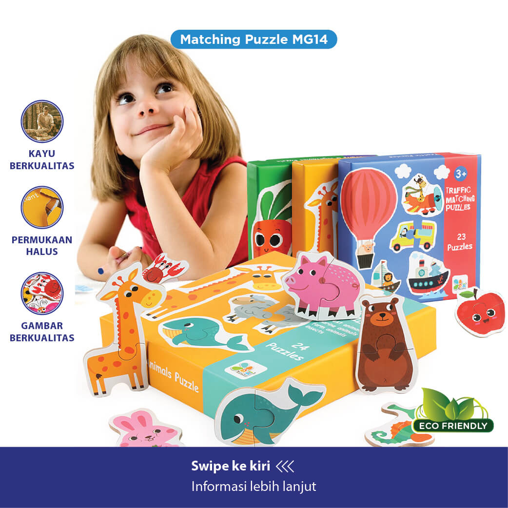 Beringin Toys Mainan Edukasi - Puzzle / Jigsaw / Mainan Anak / Puzzle Kayu