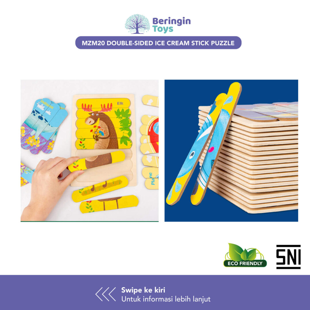 Beringin Toys Mainan Edukasi - Pattern Blocks / Jigsaw / Mainan Anak
